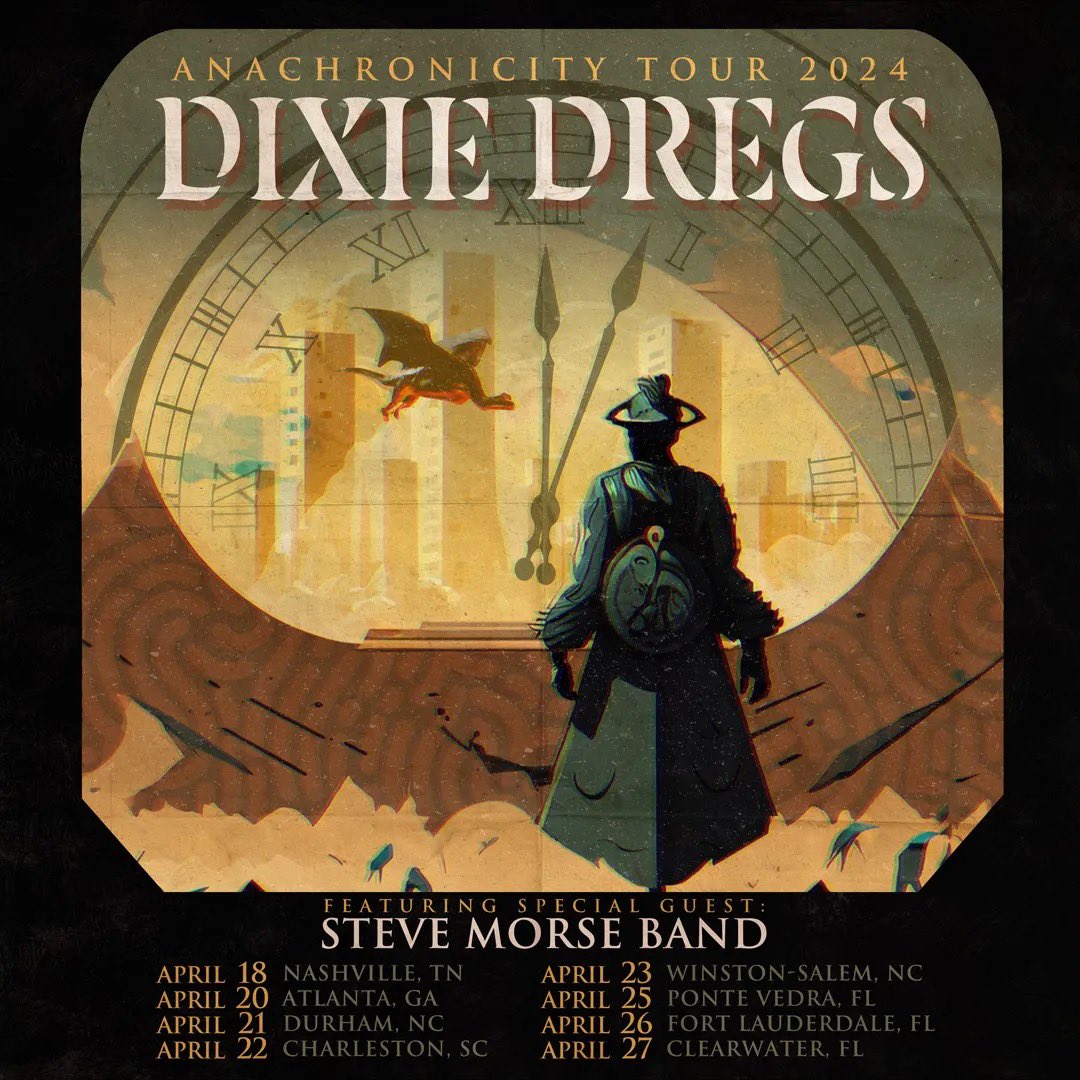 Hey Everybody, here are the concert dates of the first leg of the Dixie Dregs ‘24 Tour. Hope to see you there. dixiedregs.com/tour-dates/