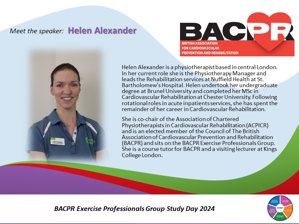 Introducing our next speaker for #EPG2024 @_HelenMayAlex at our annual study day discussing #Physicalactivity #exercise and #inheritedcardiomyopathies To register eu.eventscloud.com/website/13191/ Don't forget to submit your abstracts by midday 5th April !