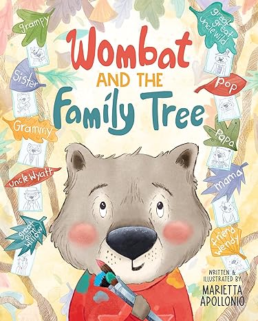 Happy Book Birthday WOMBAT AND THE FAMILY TREE @mar_illustrates @TommyNelson Stop by the blog for sneak peeks, author/illustrator insights & #Giveaways viviankirkfield.com/2024/03/26/hap…