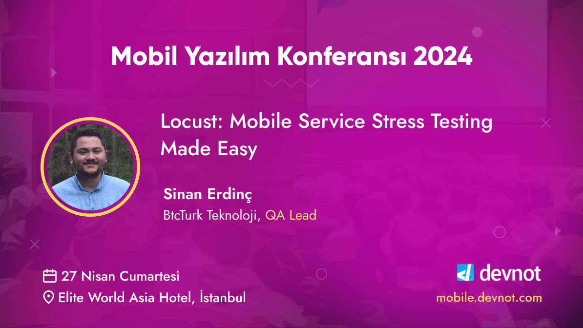 Sinan Erdinç 27 Nisan Cumartesi günü Mobil Yazılım Konferansı 2024'te. Detaylar ve kayıt için: mobile.devnot.com