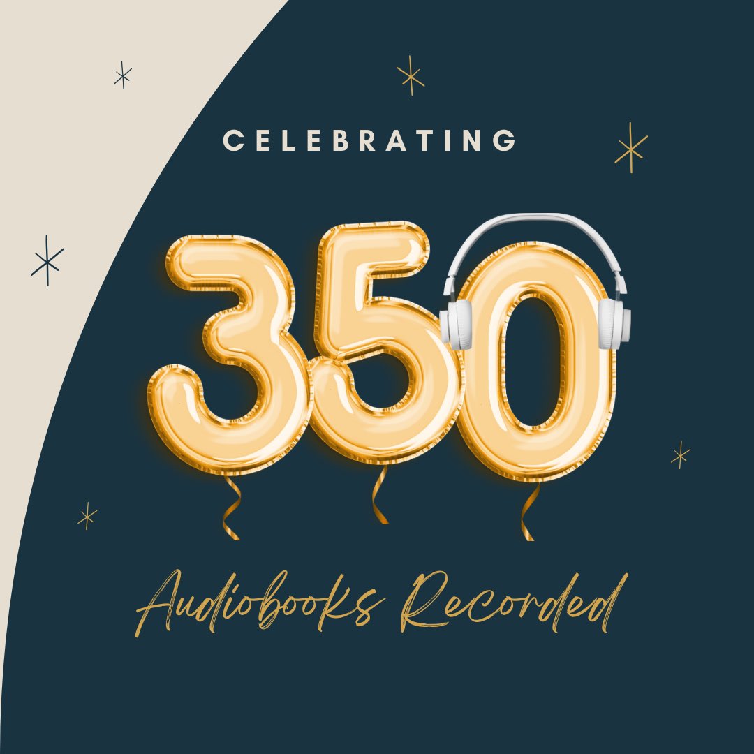 Celebrating 350 Audiobooks Recorded! 🎉I am beyond lucky to tell stories in my cozy little booth for a living. Huge thanks to everyone who has helped me along the way. As I think it’s important to celebrate wins, big or small share one in the comments so I can cheer you on too