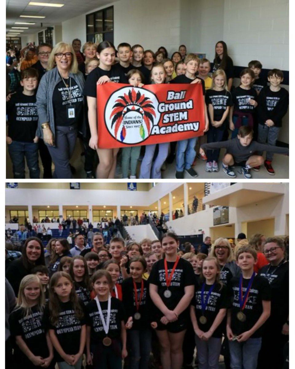 Congratulations to the Ball Ground STEM Academy Science Olympiad Team! The students competed over the weekend and we had 4 teams place this year! #ballgroundstrong #BGRocks #4tribes1family