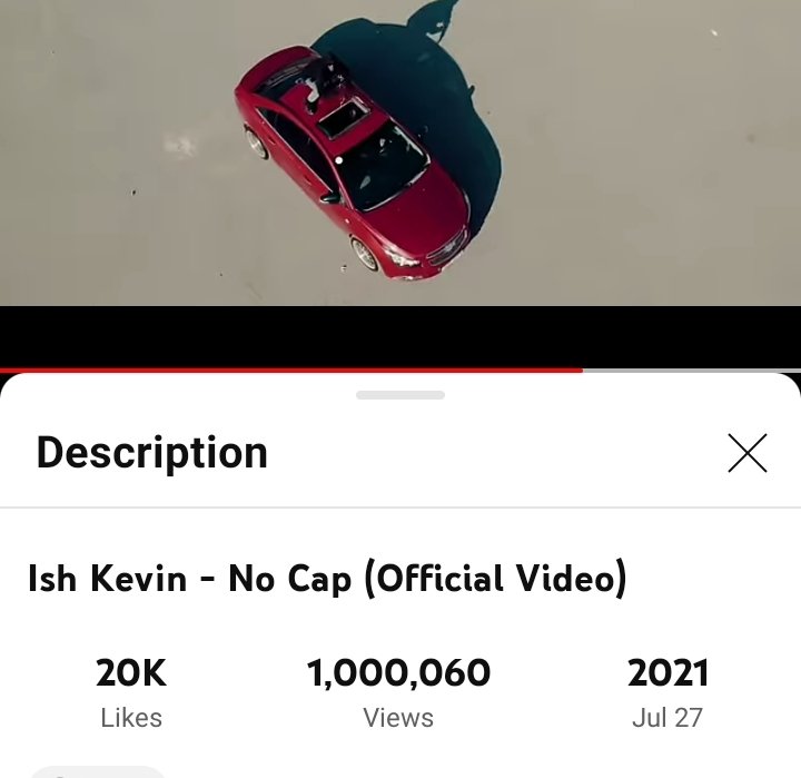 Ish Kevin outshines your favorite trappish and drillers by far 🔥🔥🔥 

Now #NoCap has reached one million views on YouTube! 🎉

Keep streaming it 👉youtu.be/-VGIt10m9VQ?si…