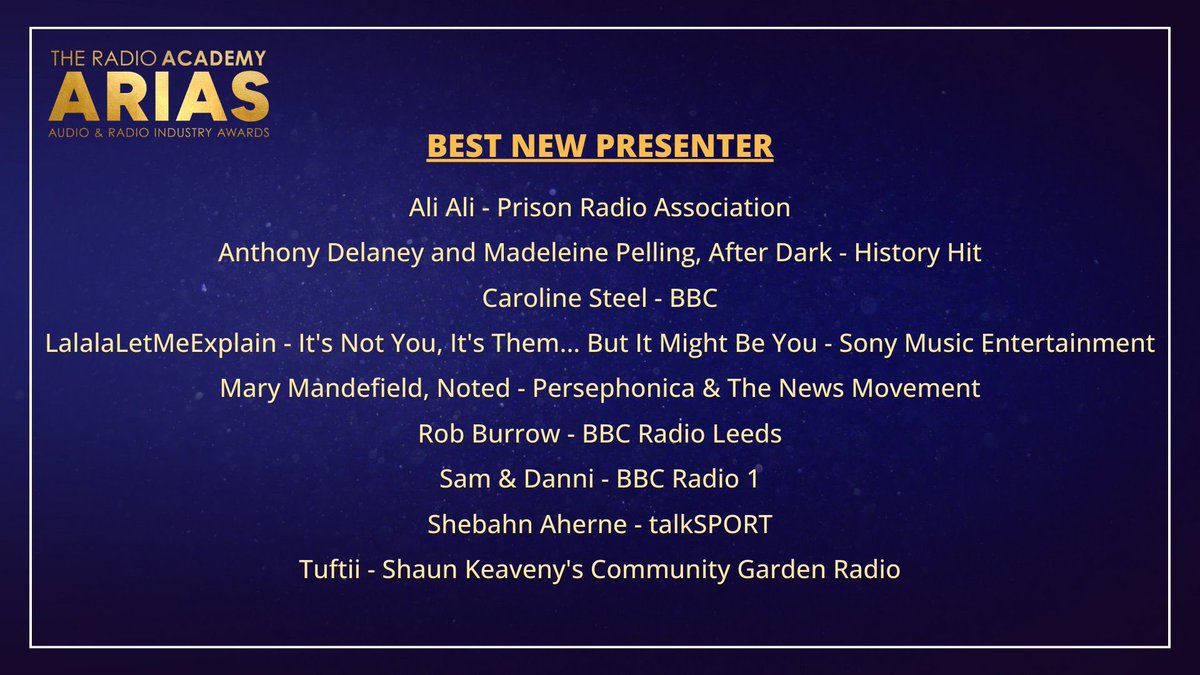🎙️ A brilliant result for our amazing teams! Three ARIAS nominations for Noted and Heirs of Enslavement Best New Podcast - Noted x @thenewsmovement Best Factual Series - Heirs of Enslavement @LauraTrevelyan @labourlewis Best New Presenter - @marymandefield