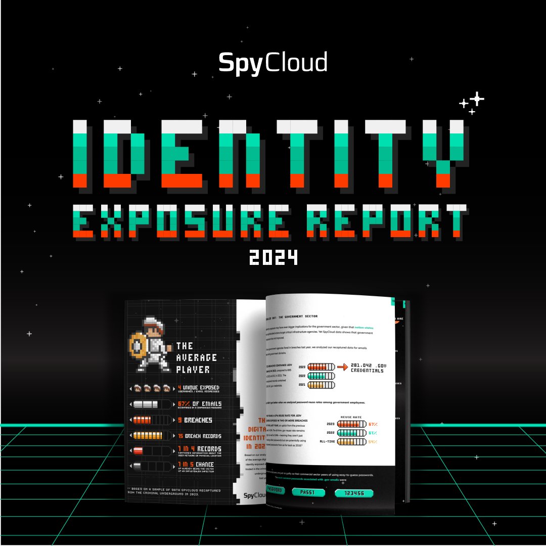 @spycloudco's 2024 Annual ID Exposure Report is LIVE! Take a look at our analysis of next-level threats and learn how to level the playing field against cybercriminals: bit.ly/3PB9AJg