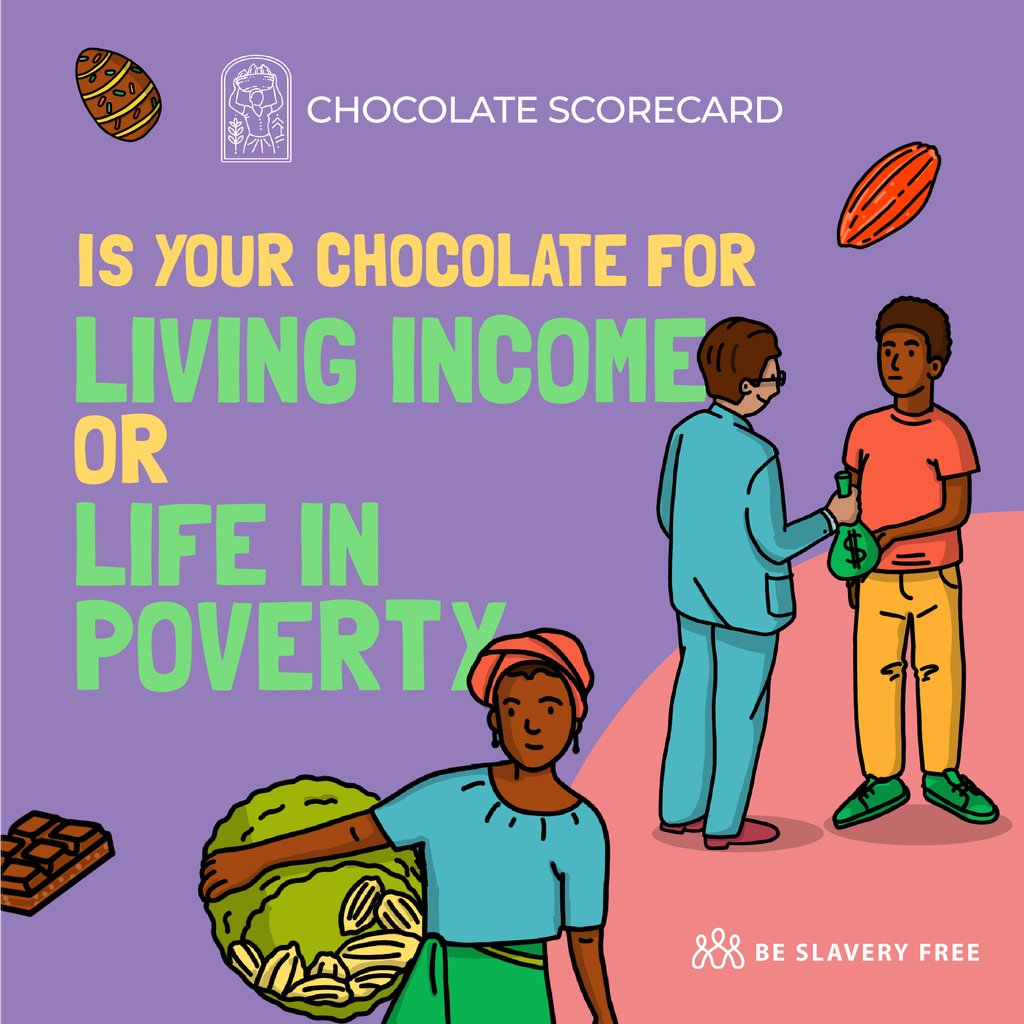 Chocolate is big money, but too many farmers still live in poverty. Find out how your favourites scored on providing cocoa farmers a #livingincome on the 5th Edition of the #ChocolateScorecard chocolatescorecard.com
#EthicalChocolate #EthicalCocoa #Easter #EasterChocolate