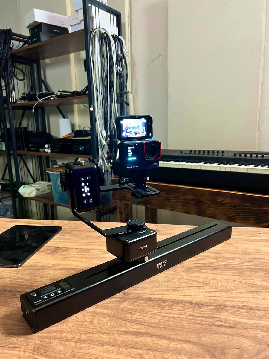 Ekipman önemli 😎

#trexo #sliderXL #insta360 #acepro