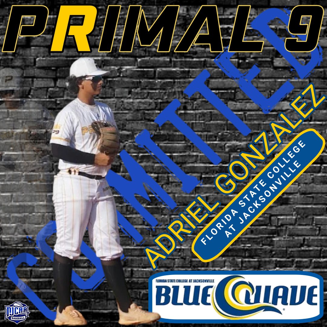 👀 Congratulations to CIF/RHP Adriel Gonzalez &amp; his family on his commitment to Florida State College at Jacksonville. The BLUEWAVE got themselves a good one with a lot more in the tank. We will follow your journey as you walk the path of your dreams. Our coaches, families &amp; P9