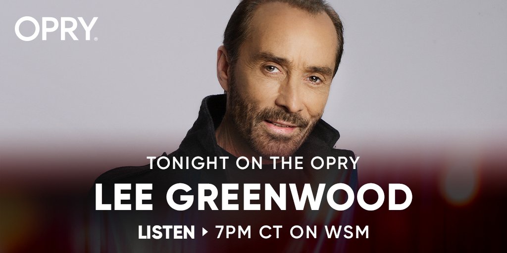 Listen for Lee Greenwood, Rhonda & Darrin Vincent and Family, Don Schlitz and more on the 5,126th Saturday Night Grand Ole @opry -- Tonight, beginning at 7pm CT on WSM Radio! 📻: 650 AM 📱: WSM App, iHeartRadio, TuneIn 🔈: 'Alexa, play WSM Radio' 💻: wsmradio.com/listen-live