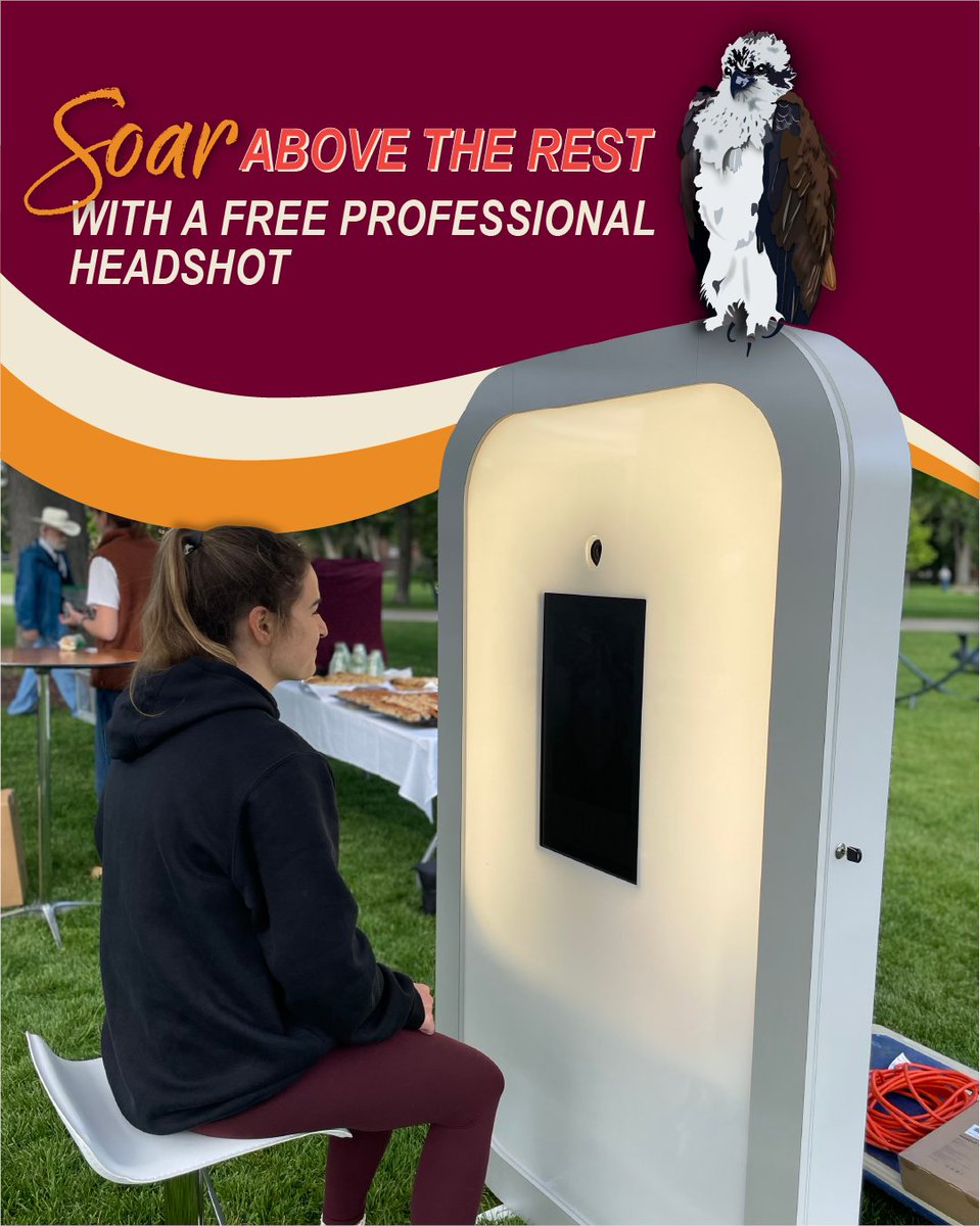 Want to soar above the rest? Let's give your LinkedIn profile a wing-up with a FREE professional headshot from our Iris PhotoBooth. Don't let your current headshot ruffle your feathers; soar to new heights like Iris the famous Missoula osprey, with your new headshot!