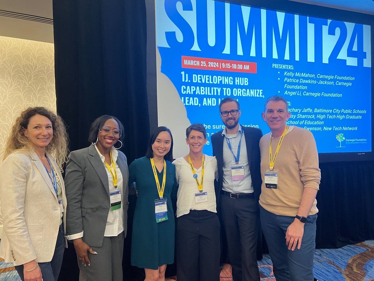 We are thrilled to share that our Matt Swenson served as a panelist #carnegiesummit2024 in a session on Developing Hub Capability to Organize, Lead and Learn! Matt shared years of lessons learned about network improvement communities through the work of NTN's College Access Team