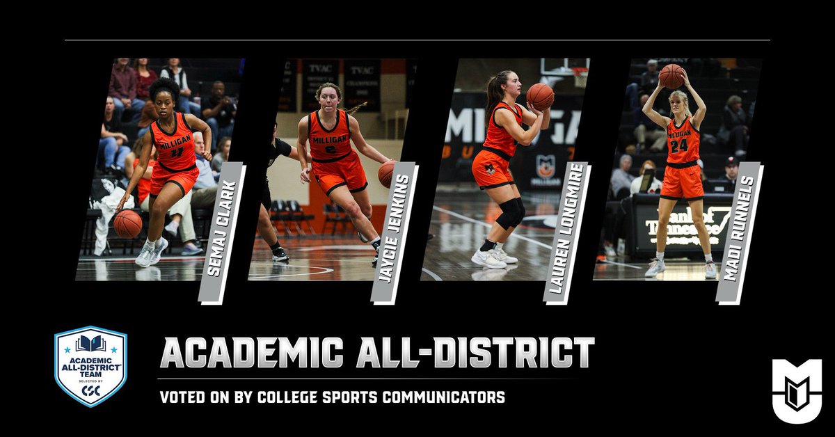 Another big award for those Lady Buffs! CSC Academic All-District Athletes must perform at a high level in the classroom and on the court to earn this award. @MilliganBuffs @AACsports @NAIA academicallamerica.com/news/2024/3/25…