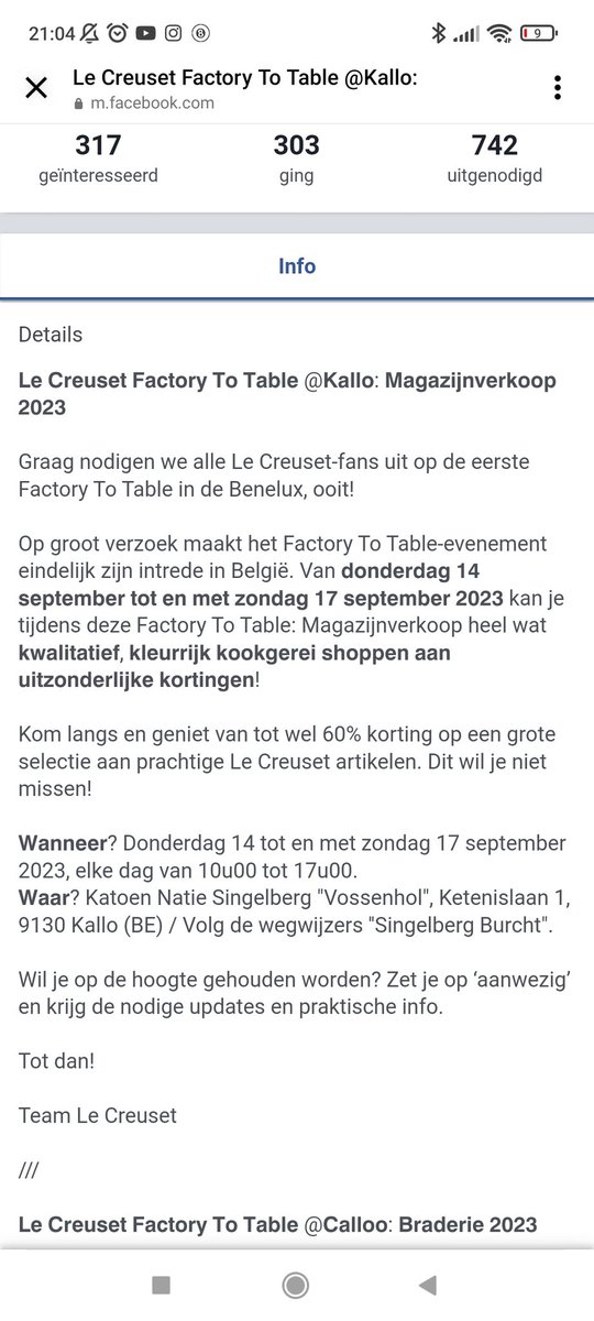 Ik heb dus al gevonden dat er een factory to table sale evenement was in België  vorig jaar maar waren er daar mystery box sales 🧐
