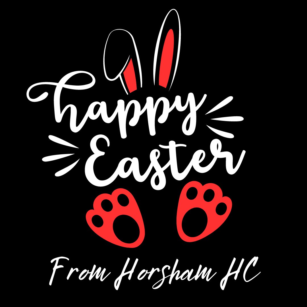 HorshamHC's tweet photo. Happy Easter from all of us at Horsham HC
Enjoy a well deserved weekend off (try not to eat too much chocolate) and see you all for our final games (bar a few rearranged) on the 6th!
#easterbreak #weekendoff #onegametogo #upthesham https://t.co/hZjz9PKFzu