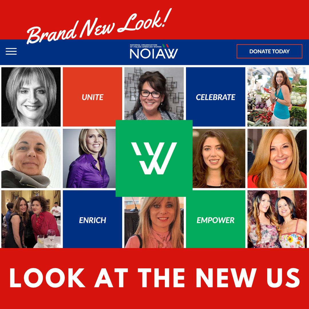 It took a while, but we finally are out! NOIAW has been very busy the past few months working on refreshing our brand to bring you an inviting new website. Fin it out at NOIAW.org #noiaw #italianamericanwomen #womenempowerment #empoweringwomen #newlook