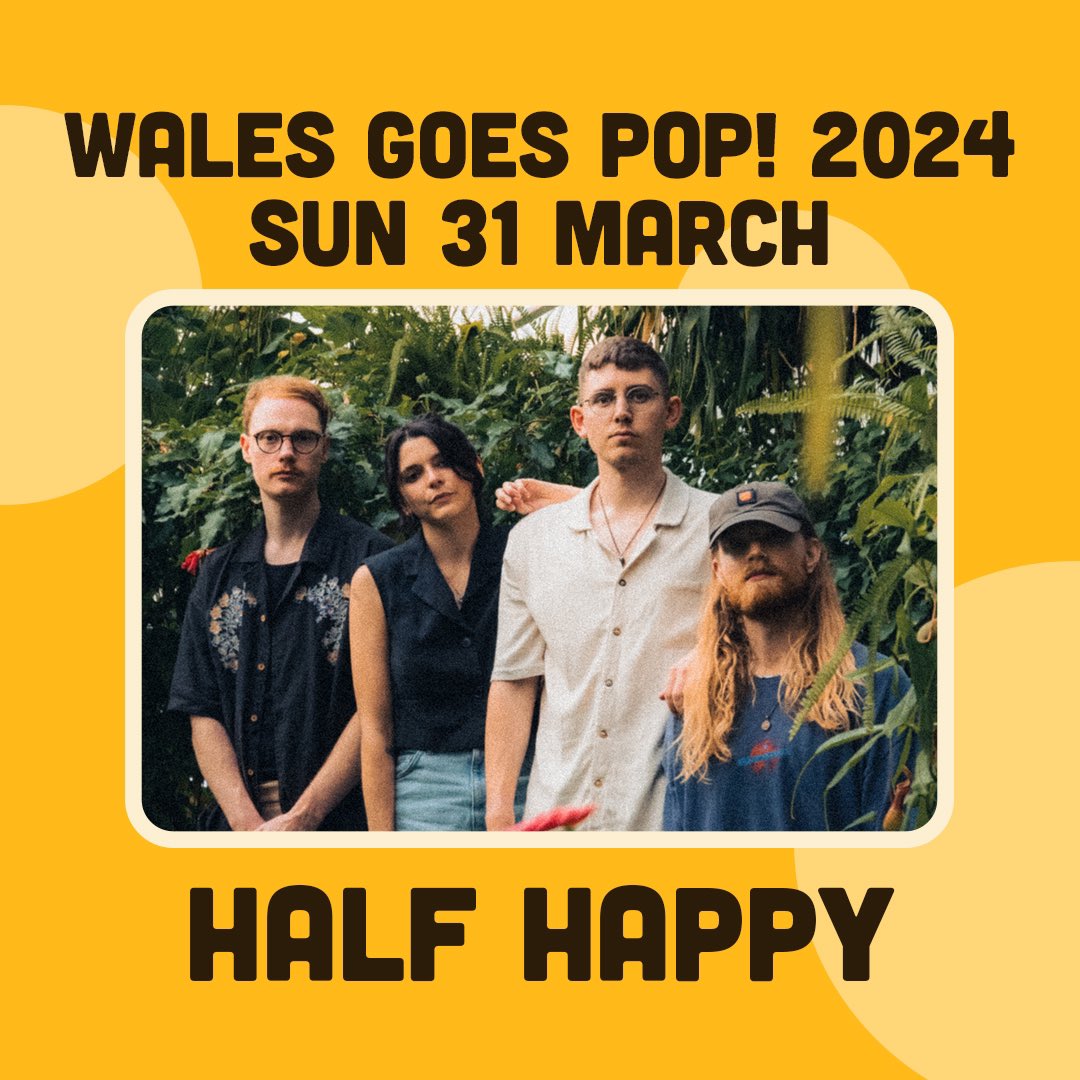 Half Happy (@wearehalfhappy) on Twitter photo We can already taste the guinness ahead of this bank hol weekend. We’re playing <a href="/WalesGoesPop/">Wales Goes Pop!</a> at <a href="/TheMoonCardiff/">The Moon Cardiff 🎟️SUPPORT YR LOCAL MUSIC VENUE</a> this Sunday. Pls pop along. Tickets in bio x We can already taste the guinness ahead of this bank hol weekend. We’re playing <a href="/WalesGoesPop/">Wales Goes Pop!</a> at <a href="/TheMoonCardiff/">The Moon Cardiff 🎟️SUPPORT YR LOCAL MUSIC VENUE</a> this Sunday. Pls pop along. Tickets in bio x