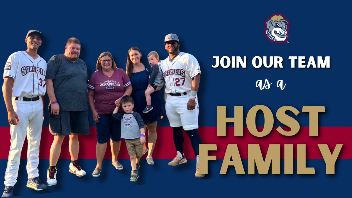 𝗧𝗛𝗜𝗦 𝗜𝗦 𝗡𝗢 𝗝𝗢𝗞𝗘... We want you to join our team! We still have room for families to open their homes this summer and host a Scrappers player. To get more information reach out to Roxanne at rherrington@mvscrappers.com 𝙃𝙀𝘼𝙍 𝙈𝙊𝙍𝙀: bit.ly/3xcv5K6