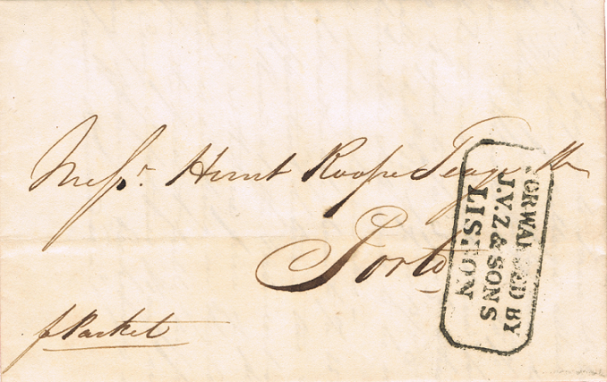 SPostaes's tweet photo. Fowarding Agents, not in K. Rowe #postalhistory #Portugal #philately https://t.co/0G24NMv35d