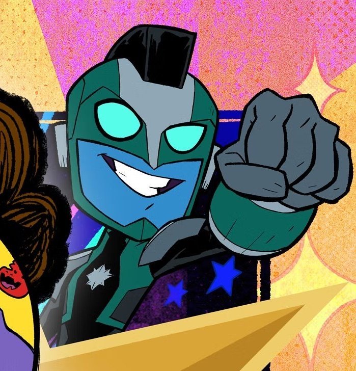 Dev2Devine's tweet image. "Huh? Well... Okay then! Do you want to see what I look like out of my human disguise? I have pictures on my mobile device. Obviously I can't just take off my disguise here, we're in public." He pulls out his Kree technology version of a cell phone and shows pictures of himself.