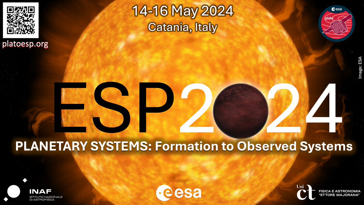 PLATO News by PMC (@platomissioncon) on Twitter photo Deadline for abstract submission is this March 29. #ESP2024 #waiting4you use the QR code for the conference website. <a href="/esascience/">ESA Science</a> <a href="/esa/">European Space Agency</a> Deadline for abstract submission is this March 29. #ESP2024 #waiting4you use the QR code for the conference website. <a href="/esascience/">ESA Science</a> <a href="/esa/">European Space Agency</a>