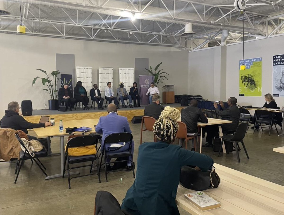 Last month in Kansas City, @KCKeystone invited Zimbabwean participants of our “Harnessing New Technologies for Growth” #IVLP to participate in a panel on global perspectives in the intersection of emerging technology and human rights. This event successfully brought the visitors…
