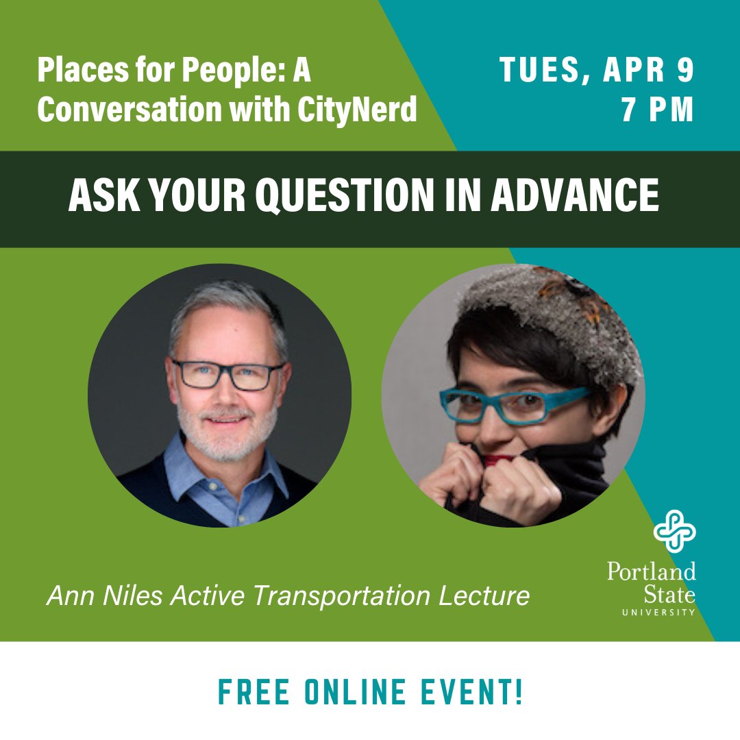 Are you attending our sold-out lecture, 'Places for People: A Conversation with CityNerd' on April 9? Submit a question in advance for @Nerd4Cities and @anomalily, and they'll be glad to answer it in the discussion! Here's the form to submit your question: docs.google.com/forms/d/e/1FAI…