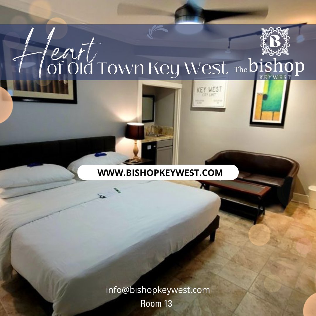 Escape to Old Town Key West at The Bishop! Our collection of 5 historic properties offers the ultimate guest experience. Nestled moments away from Duval St and the Historic Seaport. Click here to book your unforgettable getaway for 2024 and 2025! 🌴 rb.gy/k90h4j