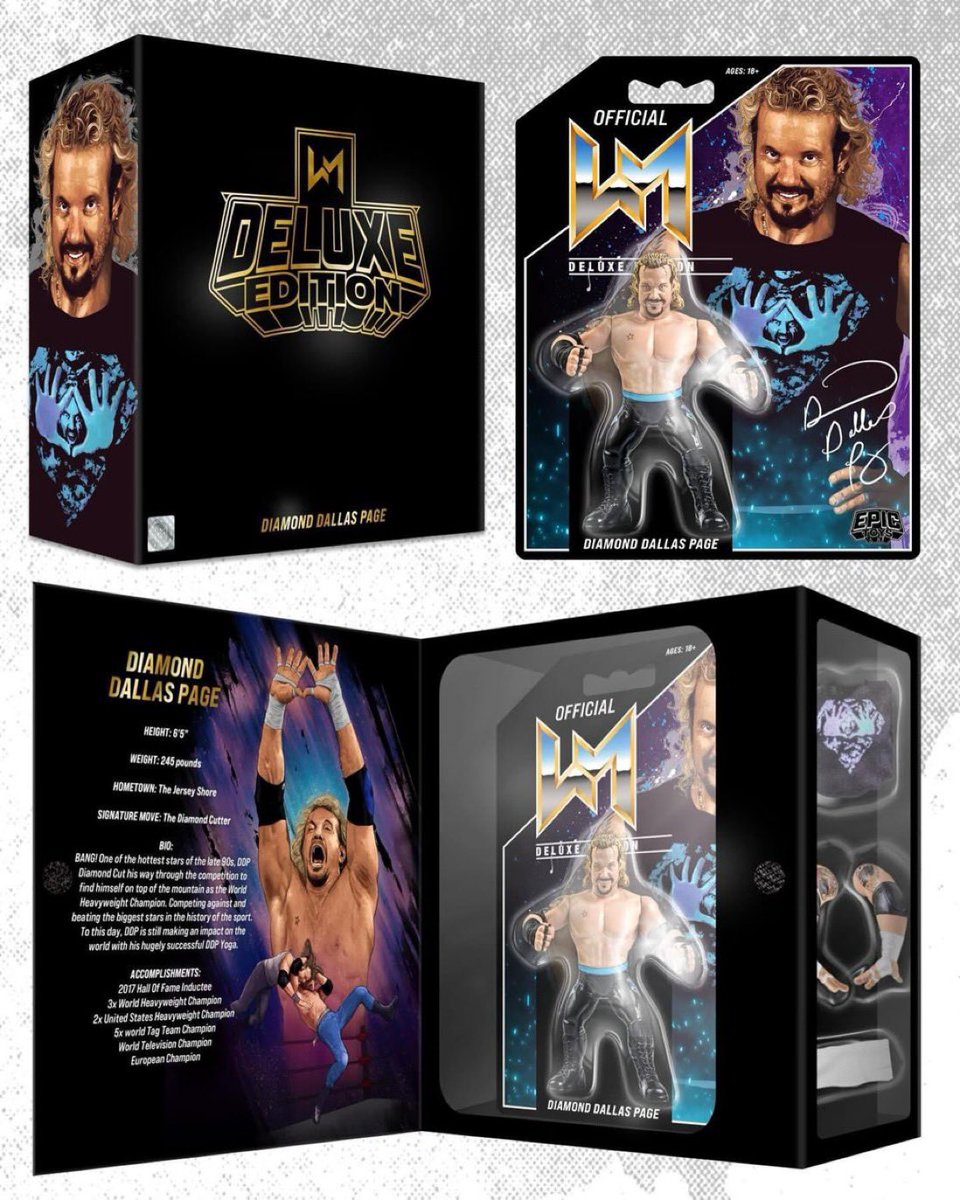 💎 BANG! 💎 Wrestling Megastars ‘Deluxe Edition’ - Diamond Dallas Page will be available for pre-order on Wednesday 27th March from 10am GMT at ➡️ epic-toys.co.uk. 🇺🇸 US customers can pre-order via @figure_collections and @theasylumwrestlingstore from tomorrow.