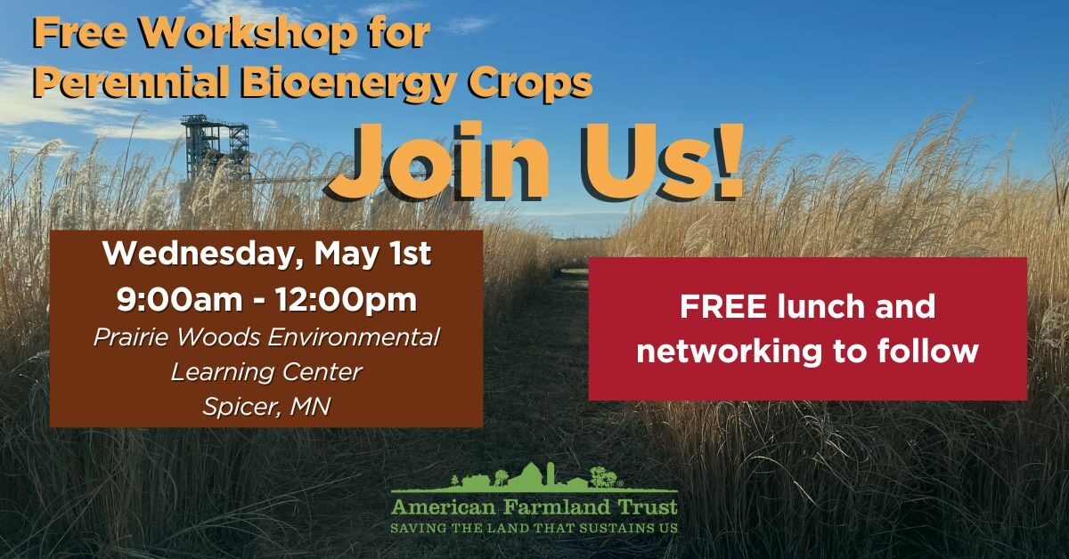 Rescheduled for Wednesday, May 1st, 9:00am, at the Prairie Woods Environmental Learning Center in Spicer, MN! @Farmland