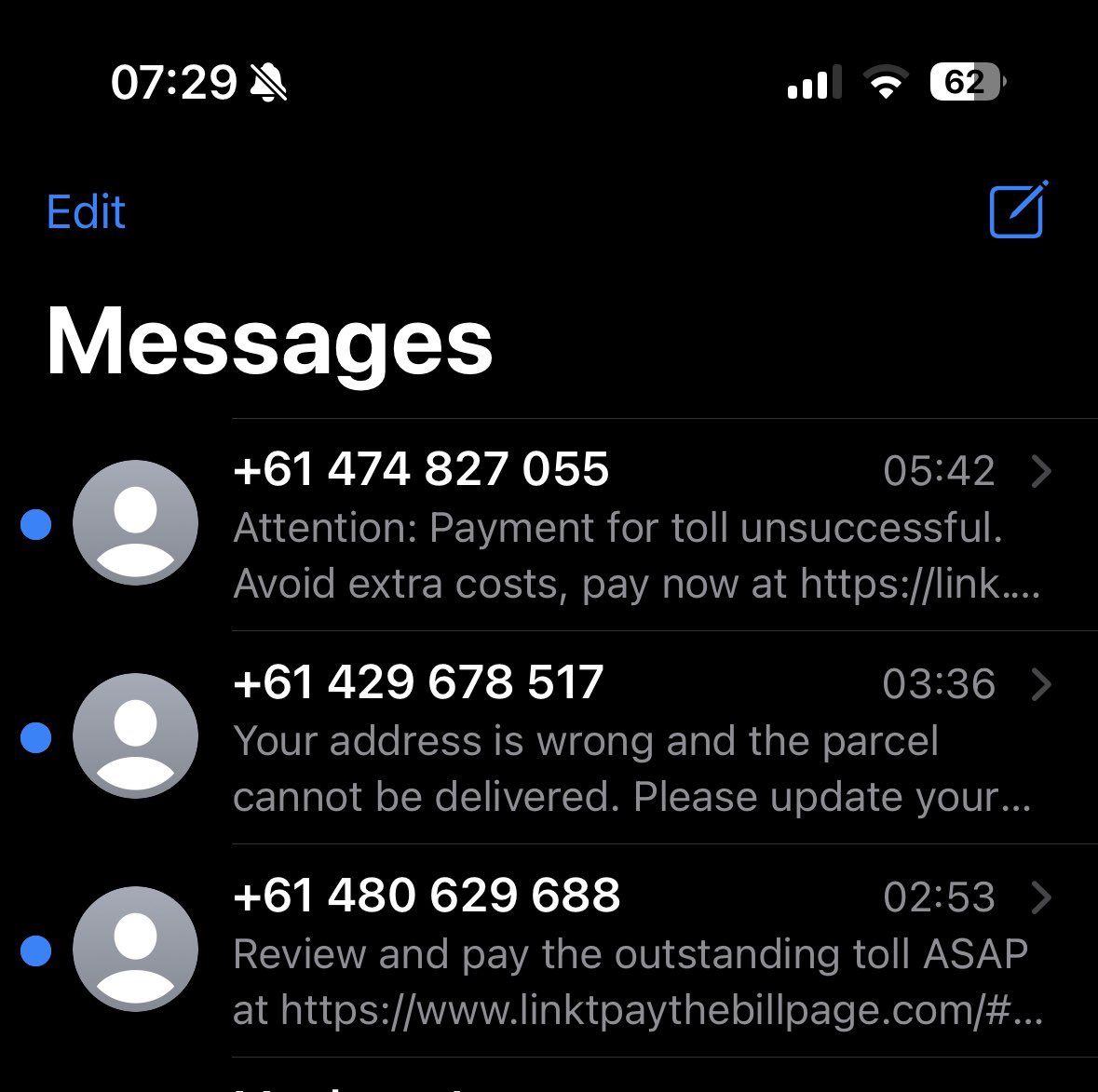 AstroboyAL's tweet image. Thanks for leaking my details @Optus ! I’ve to delete these scam text messages daily ever since🤬