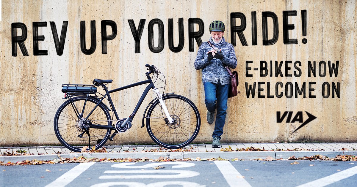 Exciting news for electric bike owners! ⚡︎🚲 Personal e-bikes are now permitted for transport utilizing bus bike racks! Learn more at bit.ly/3xcj4nZ.