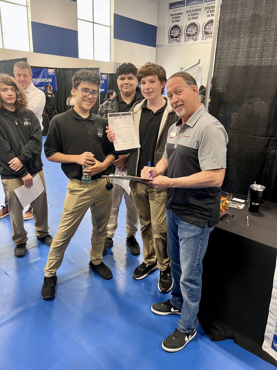 Last Friday we had the honor of participating in the Henderson Chamber of Commerce “I CAN BE” career expo at the Coral Academy of Science Las Vegas. This event offered over 850 students a unique chance to explore a wide range of career opportunities directly from industry experts