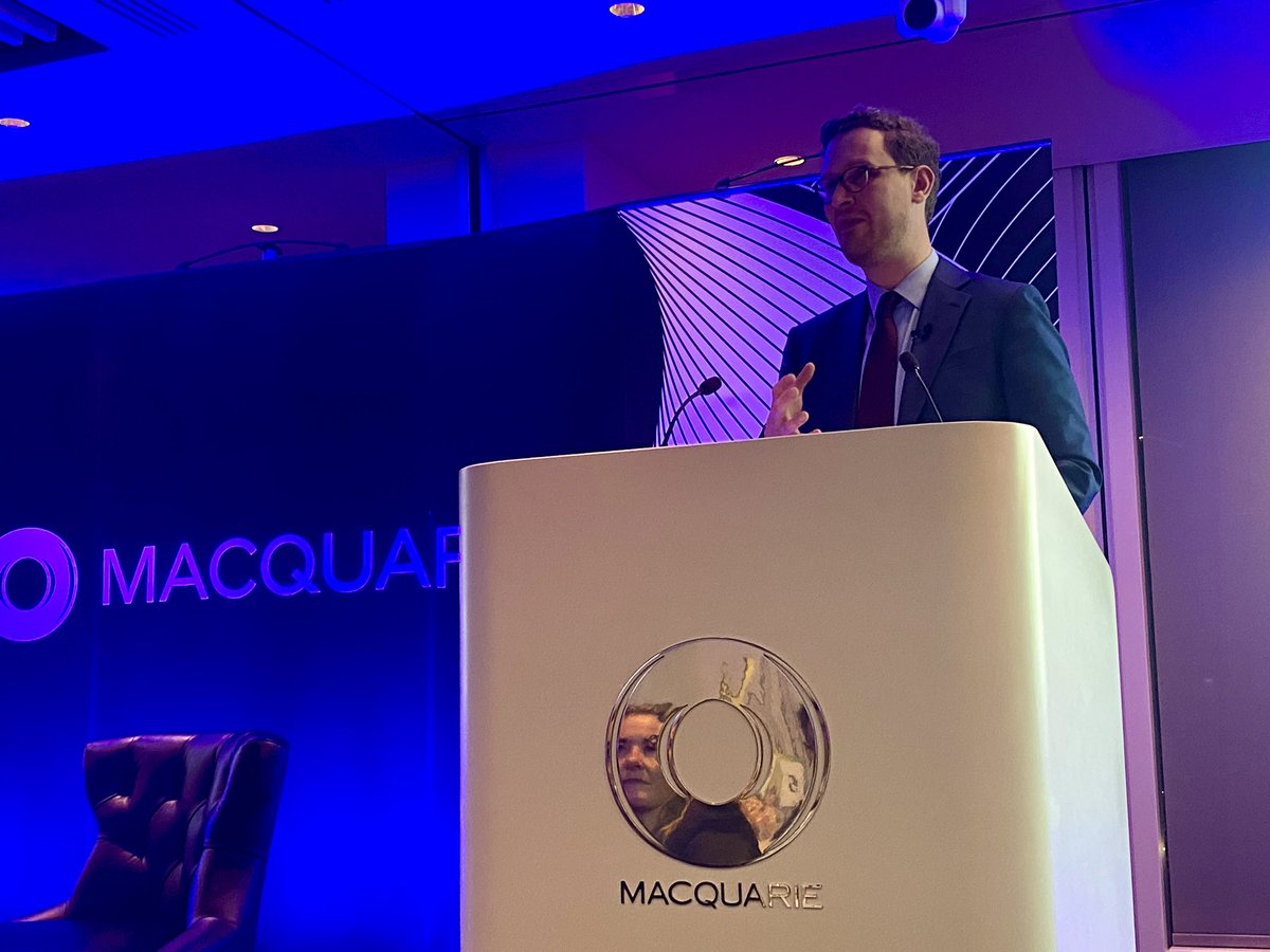 Wonderful CBI dinner at @Macquarie tonight, our members hearing directly from @darrenpjones on economic growth and Labour’s missions. @CBItweets