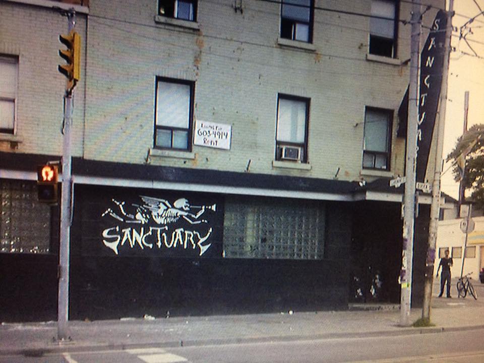 and also it won't be big like #gothweekender in Whitby in England. I want to know who are interesting to see #gothfestival to happened in Toronto? Here is pictures of Sanctuary Vampire Sex Bar, right now it's eye glasses store, it had inside back & purple, with pentagram,