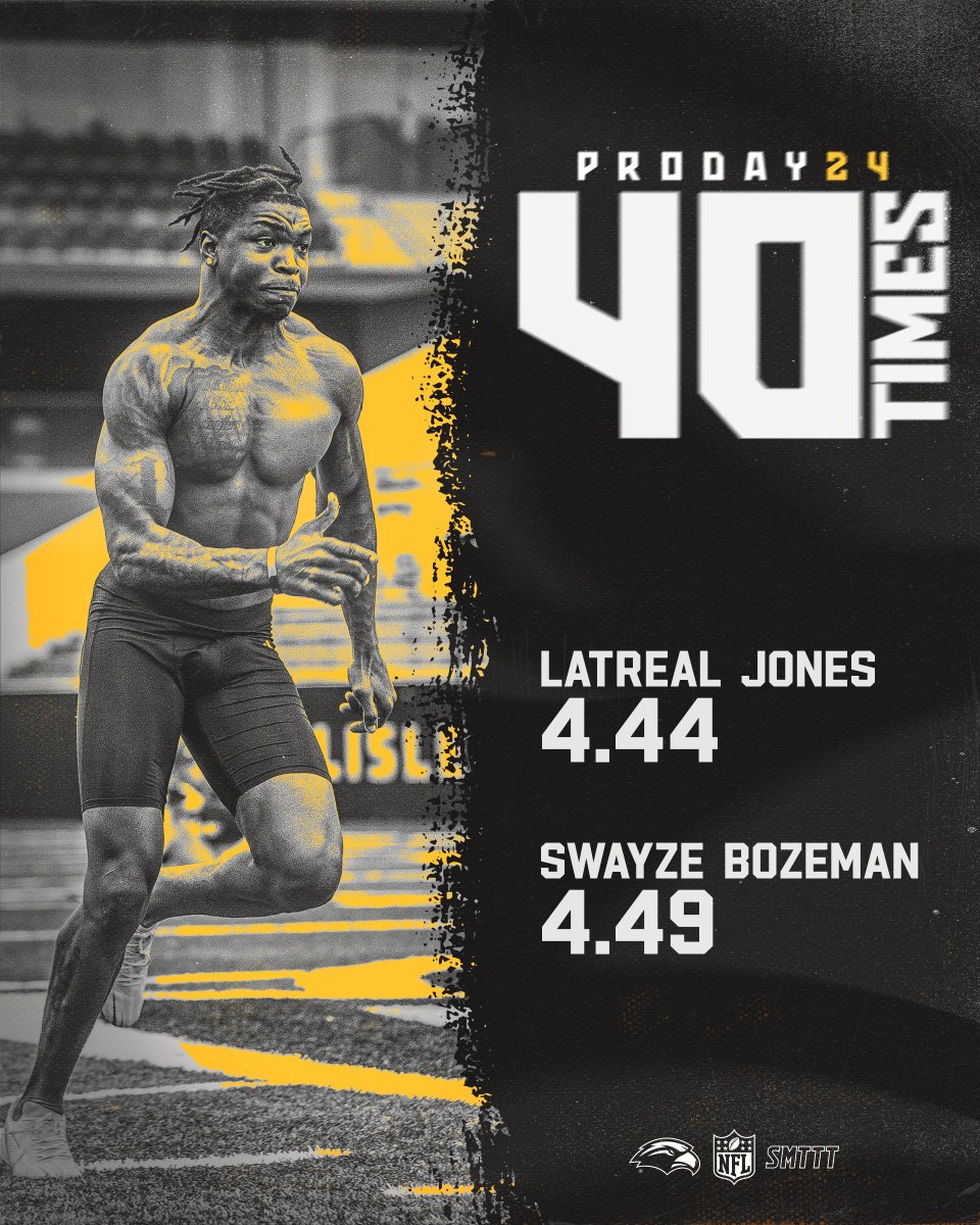 🏃‍♂️🏃‍♂️🏃‍♂️ @Latrealjones1 ➡️ 4.44 @SwayzeBozeman ➡️ 4.49 #ProDay24 | #SMTTT