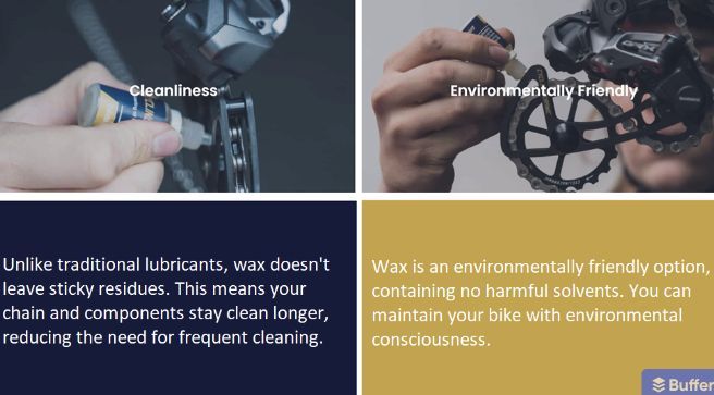 The ‘Wax’ page is dedicated to showcasing wax-based lubrication products for cycling enthusiasts. Explore our range of high-performance lubricants designed to offer better protection and smoother transmission on your bike chain. 
buff.ly/3PCzKLE