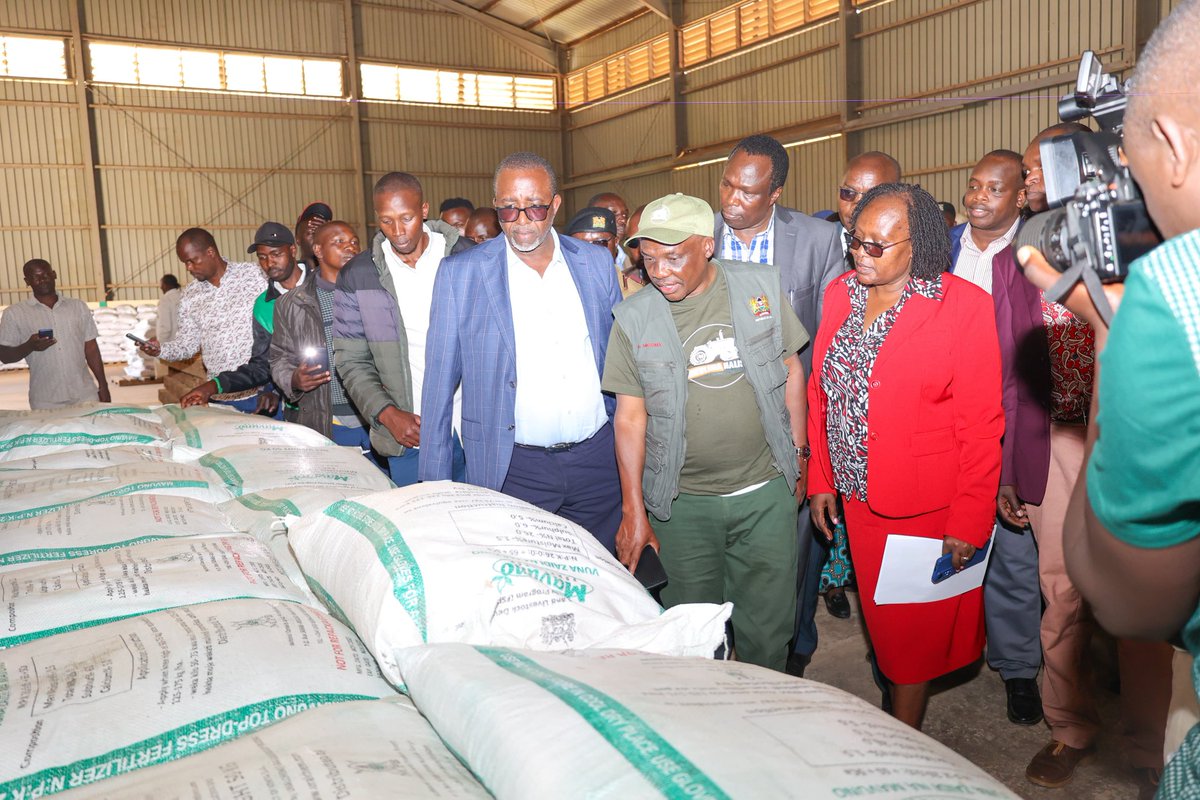The government is distributing certified subsidized fertilizer that have been approved by KEBS and other government agencies. We are also deploying additional staff to fasttrack the distribution of fertilizers to farmers.@NCPB_KE