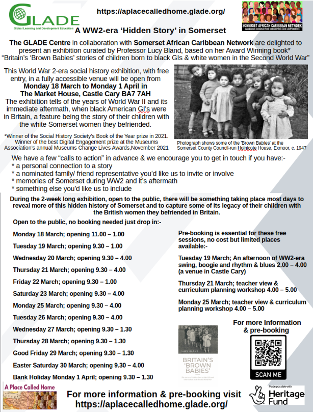 The GLADE Centre (@gladecentre) on Twitter photo GLADE’s Heritage Associates are Somerset residents with lived experience of heritage, migration, culture, faith or nationality. Staffing the exhibition in <a href="/CastleCaryTown/">Castle Cary</a> tomorrow and across Easter weekend - why not drop in? It's free, compelling & a Somerset social story GLADE’s Heritage Associates are Somerset residents with lived experience of heritage, migration, culture, faith or nationality. Staffing the exhibition in <a href="/CastleCaryTown/">Castle Cary</a> tomorrow and across Easter weekend - why not drop in? It's free, compelling & a Somerset social story