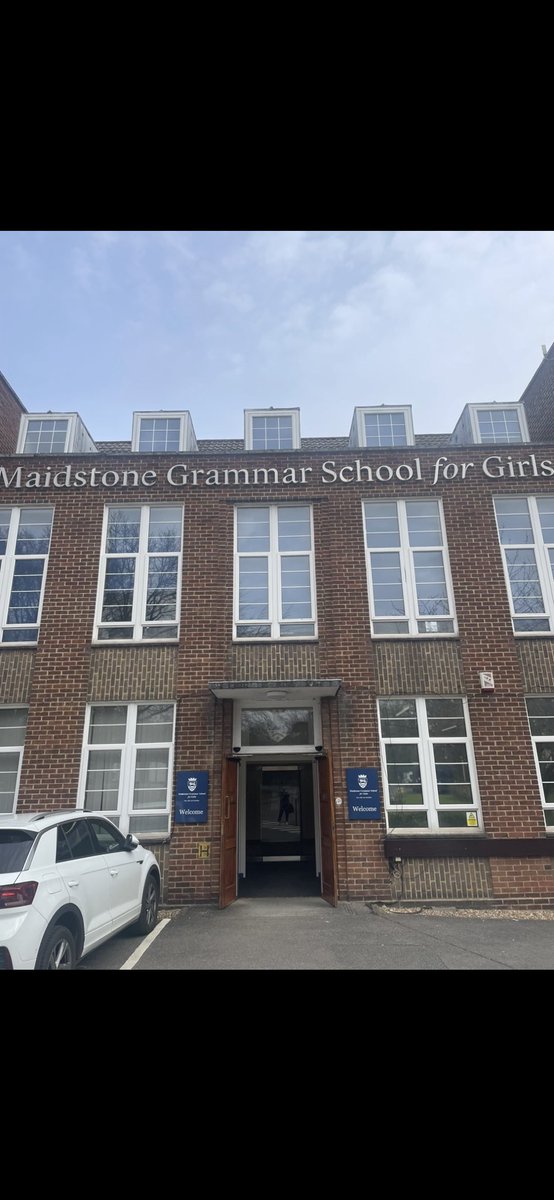 Maidstone grammar school for girls this morning 😊 looking forward to visiting another all girls private school tomorrow in Hertfordshire #wecare ❤️