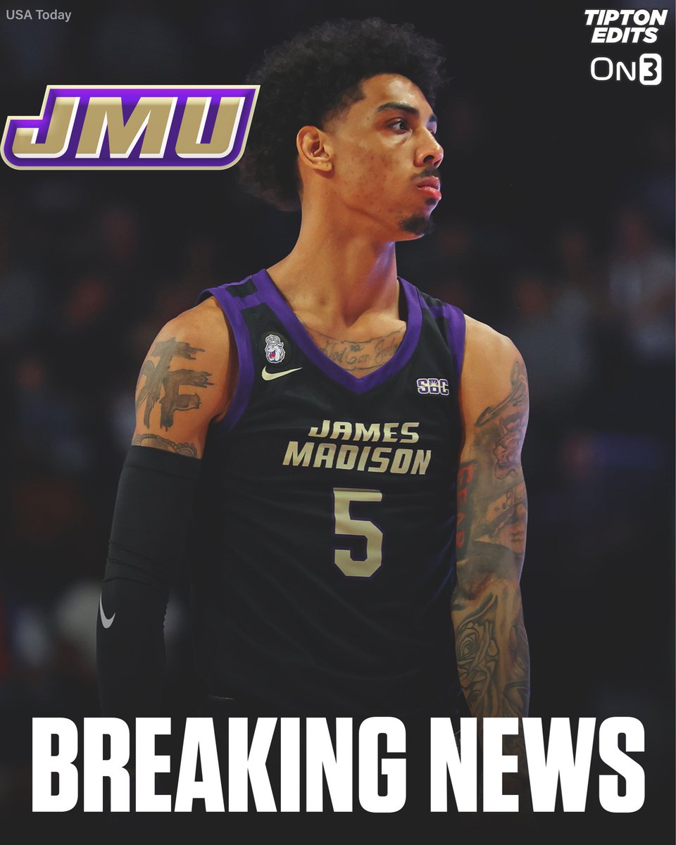 NEWS: JMU guard Terrence Edwards Jr. plans to enter the transfer portal and will also declare for the NBA Draft, he tells @on3sports. 

The 6-6 junior was the Sun Belt POY. Averaged 17.2 PPG this season.

on3.com/db/terrence-ed…