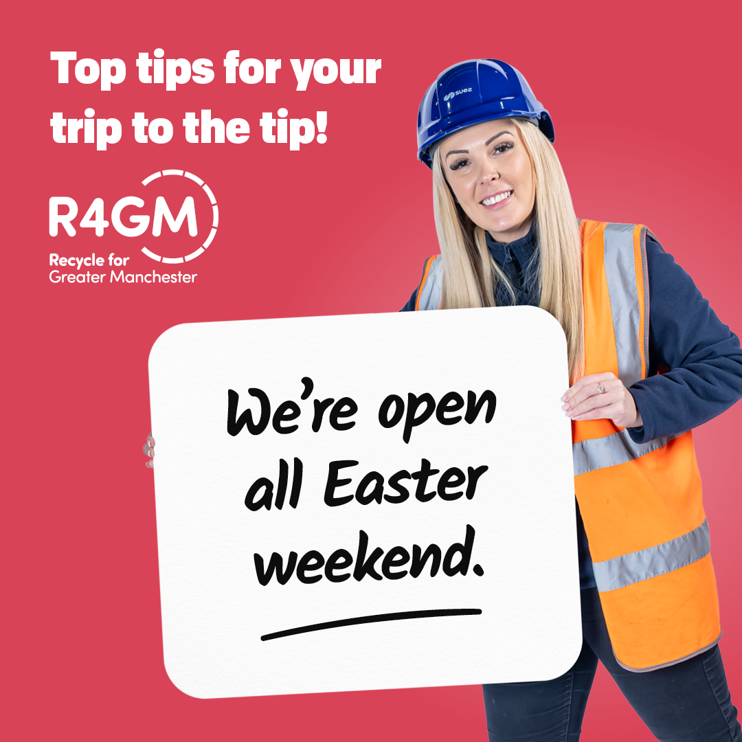 Our Recycling Centres are open as usual over Easter Bank Holiday 🐰