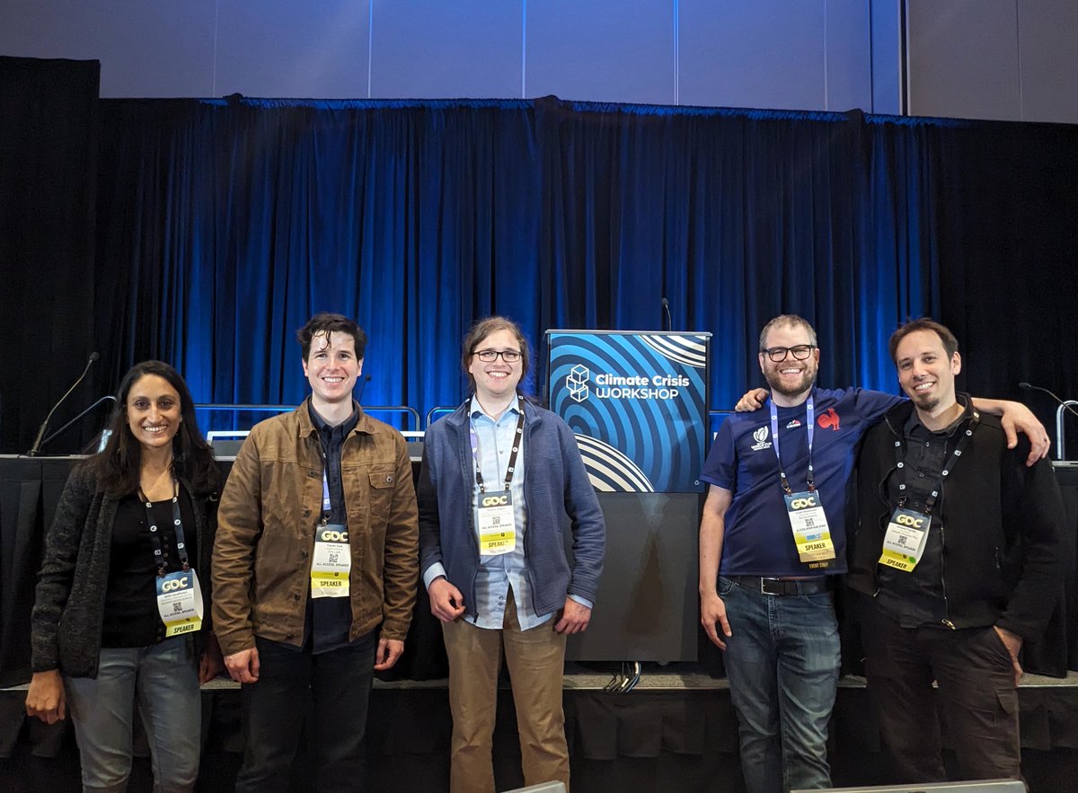 And that's a wrap on #GDC2024! Our team was on the ground in San Francisco for @Official_GDC, the game industry's premier professional event. Learn how we’re working with gaming and industry experts to advance climate resilience! 👉 bit.ly/3wFnuRd