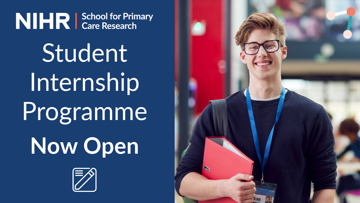 DEADLINE ALERT: The SPCR Summer #Internship Programme offers great opportunities for #undergraduate students to get involved in #primarycare #research. Applications deadline: 13.00 on 28 Mar 2024. Learn more: spcr.nihr.ac.uk/career-develop… @NIHRCommunity @NIHRResearch @sapcacuk