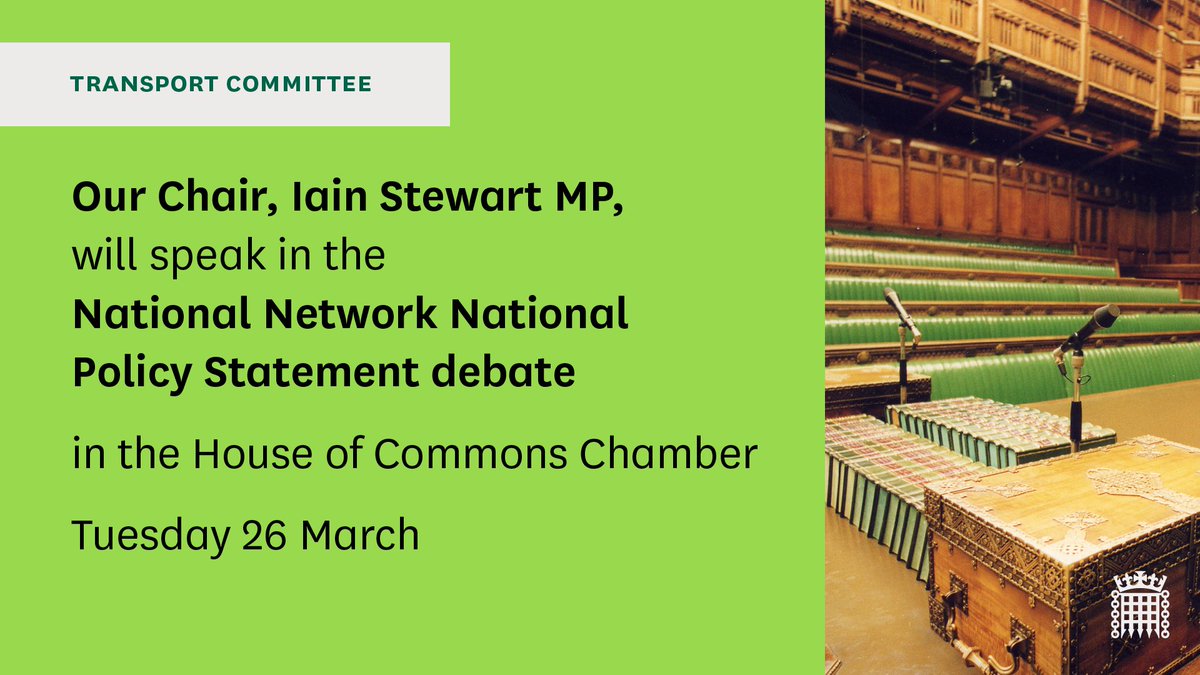 📢 The debate on the National Network National Policy Statement has begun. Watch live here: parliamentlive.tv/Event/Index/83… Find out more: assets.publishing.service.gov.uk/media/65e9c5ac…