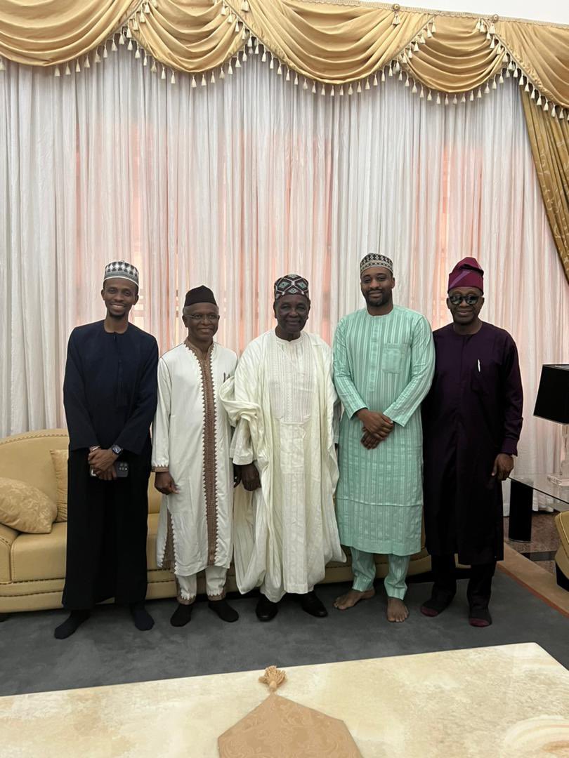 Malam Nasir @elrufai at the Abuja residence of former Head of State, General Yakubu Gowon, on Monday, 25 March 2024.