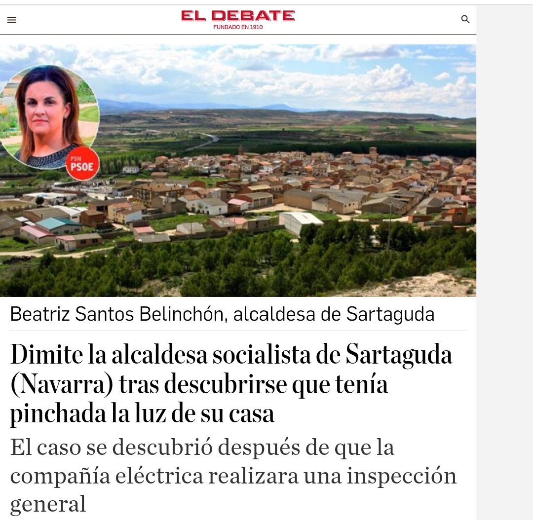 Mayor of Sartaguda (Navarre) Beatriz Santos Belinchón (PSOE) resigns after an inspector discovers she was tapping electricity at her home (2024)