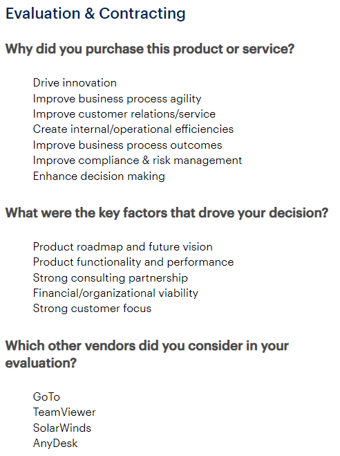 adraaijer's tweet image. #Gartner review: Dear customer, thank you for taking the time to write a review  on @Splashtop 
Company size: $500M - 1B 

Don&apos;t trust my word for it, but read what actual customers are saying. 👇

gartner.com/reviews/market… 
#RemoteItSupport #RemoteAccess #Splashtop