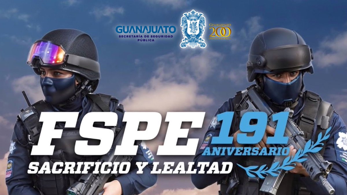 Un día como hoy pero de 1833 nació el Batallón Primer Ligero, conocido ahora como <a href="/FSPE_Gto/">FSPE</a>, ¡celebramos 191 años de historia y servicio!

Mi reconocimiento y más amplia felicitación a las mujeres y hombres que integran a nuestras #FSPE, ¡un legado de Sacrificio y Lealtad! 👮‍♂️👮‍♀️