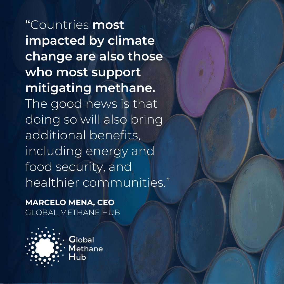 Today, we released the results of an international survey we commissioned that shows strong support for methane mitigation efforts across the 17 counties polled. 1/4 respondents indicated climate change having an extreme impact on their life. 82% support action to cut #methane.