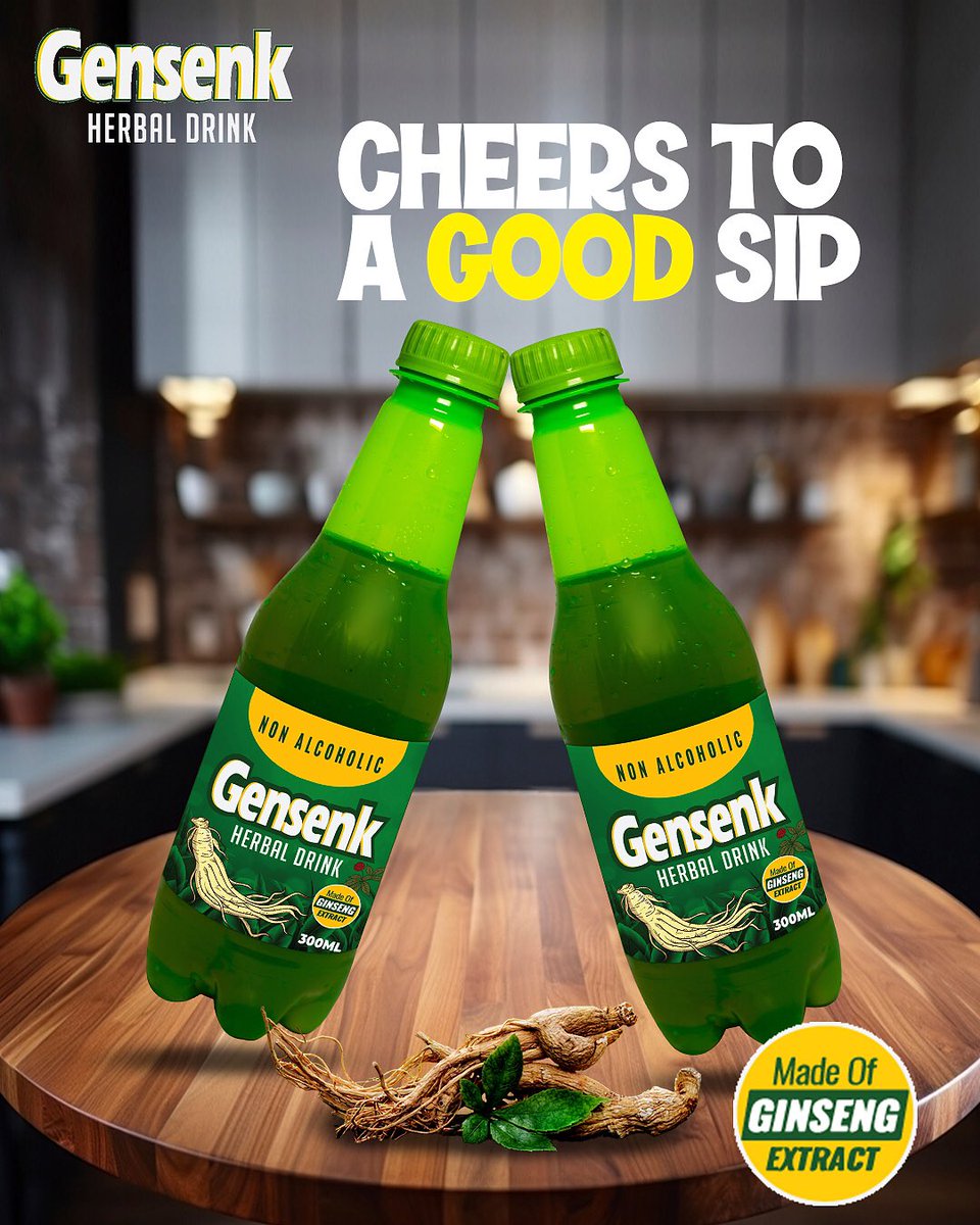 Cheers to a good sip Ginseng Extract, keep you active all day #GinsengExtract #Ginseng #Gensenk #Herbal #HerbalDrink #TWI #TwelliumGhana #Ghana
